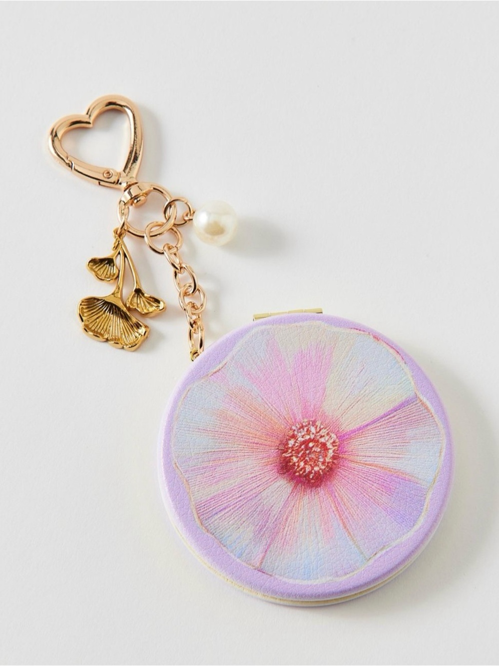 Superbloom UO Icon Compact Mirror Bag Charm Keychain